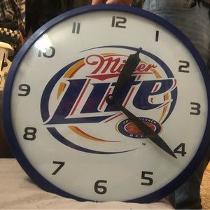 Miller Light clock